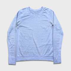Lululemon Breeze By Long Sleeve Shirt Womens Small Blue Athletic Lightweight Top