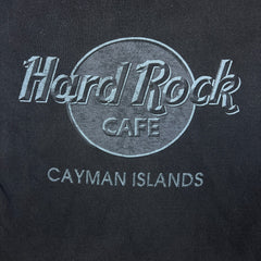 Vintage 90s Hard Rock Cafe T Shirt Mens Small Black Cayman Islands Faded Tee