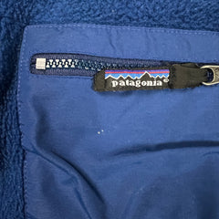 Vintage 90s Patagonia Synchilla Fleece Mens Medium Blue USA Full Zip Jacket