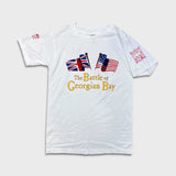 Vintage 90s Battle of Georgian Bay T Shirt Mens Small White War of 1812 Tee