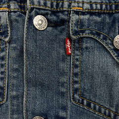 Levi's Denim Jacket Mens XL Blue Iconic Type I Light Wash Trucker Western