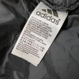 Adidas Puffer Down Vest Mens XL Black Essentials 3 Stripe Full Zip Outdoor Jacket