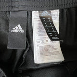 Adidas Track Pants Mens Small Black 3 Stripes Spell Out Training Athletic Jogger