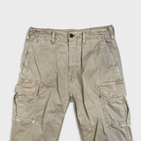American Eagle Pants Mens 32x30 Beige Flex Faded Taper Leg Trousers Cargo