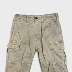 American Eagle Pants Mens 32x30 Beige Flex Faded Taper Leg Trousers Cargo