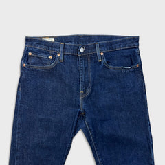 Levi's 502 Jeans Mens 32x28 Blue Regular Taper Fit Dark Wash Stretch Denim Pants