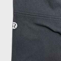 Lululemon ABC Classic Fit 5 Pocket Pants Mens 34x34 Black Pinstripe Trousers