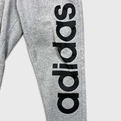 Adidas Sweatpants Mens Large Gray Essentials Spell Out Taper Leg Athletic Jogger