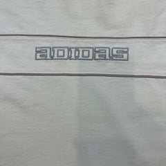 Vintage 90s Adidas T Shirt Mens XL White Spell Out Athletic Short Sleeve Tee