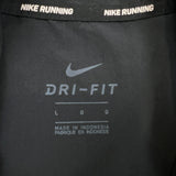 Nike Sportswear Jacket Men Large Black 3M Swoosh Full Zip Running Windbreaker