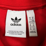 Adidas Original Track Top Mens XL Red 3 Stripe Trefoil Full Zip Tracksuit