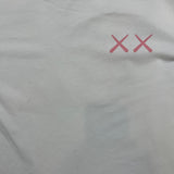 FW23 KAWS x Uniqlo UT Short Sleeve Graphic T Shirt Mens Large White Pink BFF Tee