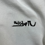 Vintage Y2K Quiksilver Hoodie Mens Small White Full Zip Surf Skater Hooded Sweater