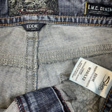 Silver Jeans Co. Eddie Mens 30x32 Blue Relaxed Fit Slim Straight Distressed Denim Pants