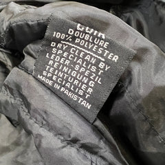 Vintage Y2K Ultra One Platinum TA Petro Leather Jacket Mens Medium Black A2 Flight Bomber