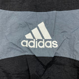 Vintage 90s Adidas Jacket Mens Large Black Essential Stripe Full Zip