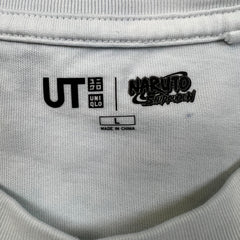 Uniqlo Naruto Shippuden T Shirt Mens Large White Ramen Pocket Graphic Tee