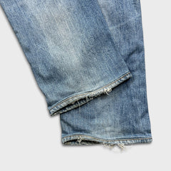 Levi’s 513 Jeans Mens 32x30 Blue Slim Straight Fit Light Wash Faded Denim Pants