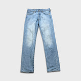 Levi's 501 Jeans Mens 31x32 Blue Original Fit Straight Leg Light Wash Denim Pants