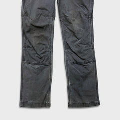 Carhartt Pants Mens 30x32 Gray Double Knee Relaxed Fit Rugged Flex Workwear