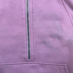 Lululemon Scuba Oversized 1/2 Zip Hoodie Womens Medium Pink Hooded Sweater