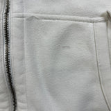 Vintage 90s Polo Ralph Lauren Hoodie Mens Large White Pony Full Zip Waffle Hooded Sweater