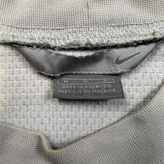 Vintage Nike Sportswear T Shirt Men Medium Gray Swoosh Athletic Y2K Short Sleeve Tee