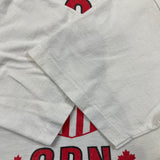 Vintage 1992 Roots Canada T Shirt Mens XL White USA Single Stitched Graphic Tee