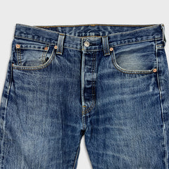 Levi's 501 Jeans Mens 33x28 Blue Original Fit Straight Leg Medium Wash Denim Pants