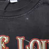 Vintage Y2K Ride Loud American Motor T Shirt Mens 2XL Black Faded Motorcycle Tee