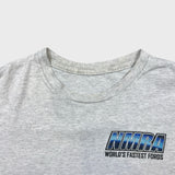 Vintage NMRA Ford Mustang T Shirt Mens Small Gray NASCAR Y2K Racing Tee