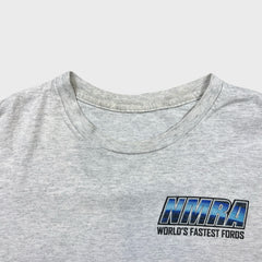 Vintage NMRA Ford Mustang T Shirt Mens Small Gray NASCAR Y2K Racing Tee