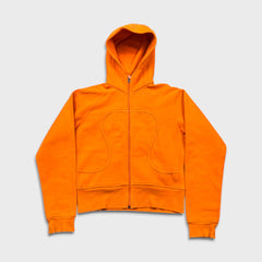 Lululemon Scuba Hoodie Womens Size 12 Orange Full Zip Sports Hooded Sweatshirt