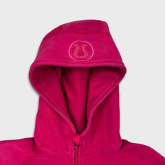 Lululemon Scuba Hoodie Womens Medium Pink Full Zip Sports Hooded Sweater
