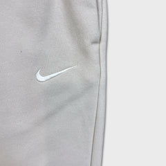 Nike Sportswear Sweatpants Womens XL White Swoosh Taper Leg Fleece Jogger