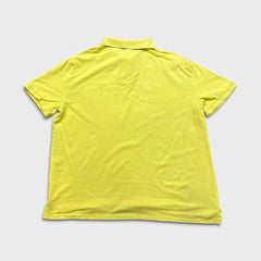 Polo Ralph Lauren Shirt Mens 2XL Yellow Pony Cotton Casual Preppy Short Sleeve