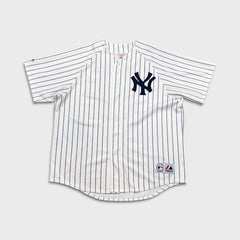 Vintage Y2K Majestic New York Yankees Alex Rodriguez #13 Jersey Mens 2XL Pinstripe MLB