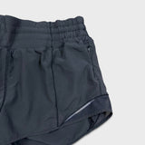 Lululemon Hotty Hot High Rise Short 2.5" Womens Size 8 Black Athletic Run Yoga