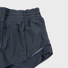 Lululemon Hotty Hot High Rise Short 2.5" Womens Size 8 Black Athletic Run Yoga