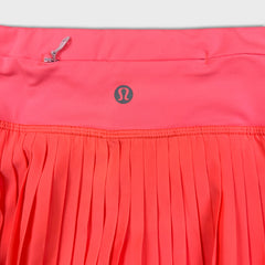 Lululemon Pleat To Street Skirt II Womens Size 6 Grapefruit Pink Tennis Run
