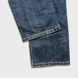 Levi's 505 Jeans Mens 30x30 Blue Regular Fit Straight Leg Dark Wash Faded Denim Pants