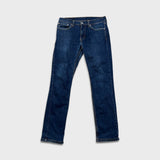 Levi's 511 Jeans Mens 32x32 Blue Slim Fit Mid Rise Dark Wash Stretch Denim Pants