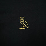 October's Very Own Polo Shirt Mens Large Black Classic OVO Owl Short Sleeve