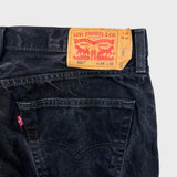Levi's 501 Jeans Mens 34x30 Black Original Straight Leg Dark Wash Denim Pants