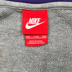 Nike Air Hoodie Mens Large Gray Sportswear Swoosh Full Zip Hooded Sweater