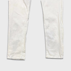 Levi's 511 Jeans Mens 34x32 White Slim Fit Straight Leg Stretch Mid Rise Denim Pants
