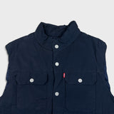 Levi's Vest Mens Large Blue Button Up Puffer Outdoor Lightweight Jacket