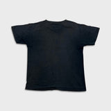 Vintage Y2K Blank T Shirt Mens Large Black Sun Faded Distressed Short Sleeve Tee