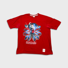 Vintage Y2K Ecko Unltd T Shirt Mens XL Red Devil Overcome Graphic Tee