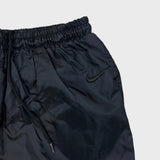 Vintage 90s Nike Sportswear Track Pants Mens Medium Black Swoosh Taper Athletic